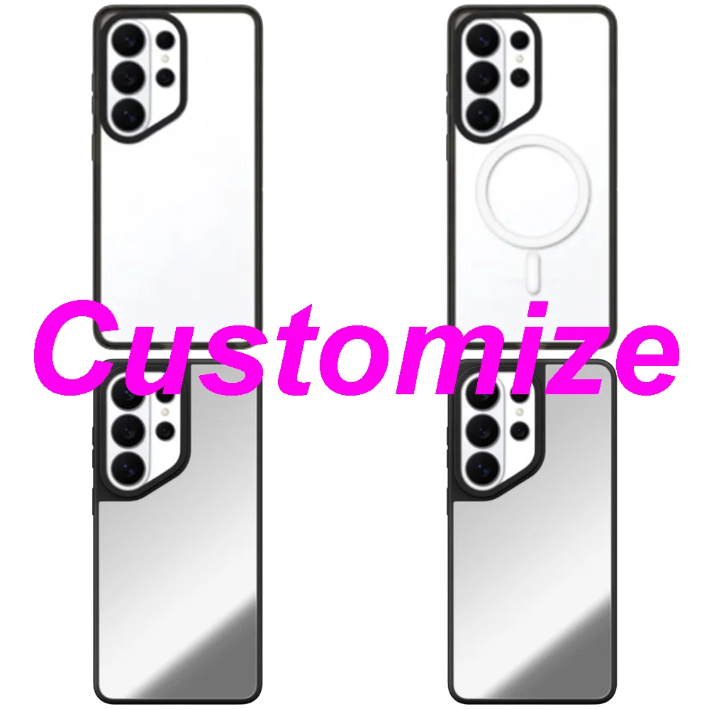 Customize Impact / Mirror Magnetic Phone Cover for Samsung Galaxy S26 S25 S24 S23 S22 Ultra S26+ Plus Case