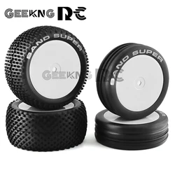 82&87mm 1/10 2WD RC Off-Road Buggy Car Rubber Tire Wheel for XRAY XB2 Serpent SRX2 SRX4 Traxxas Bandit Tekno EB410 Tamiya DT02