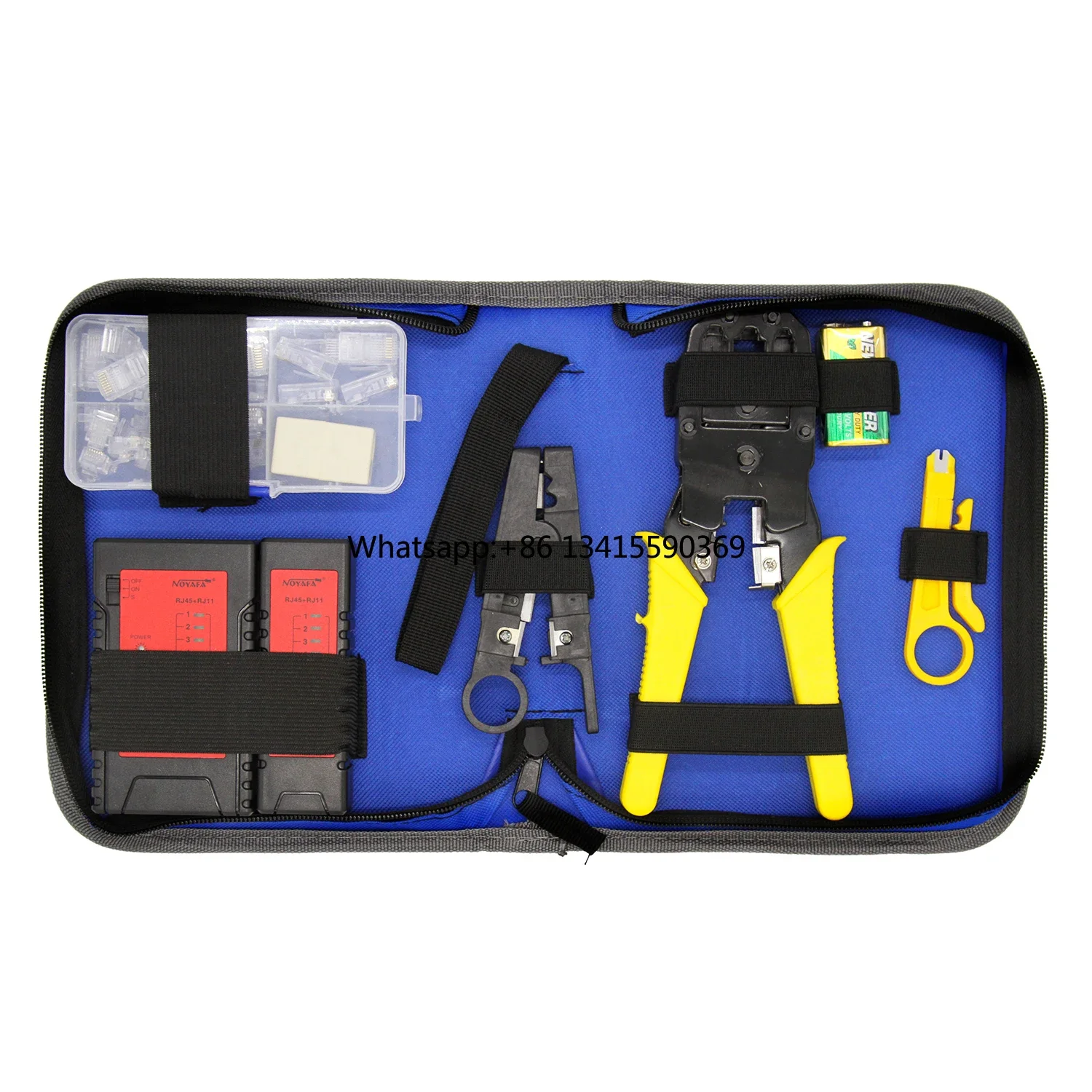 

NF-1206 Professional Network Computer Maintenance Repair Tool Kit Lan Cable Tester NF-468 Wire Stripper Crimping Tool Set