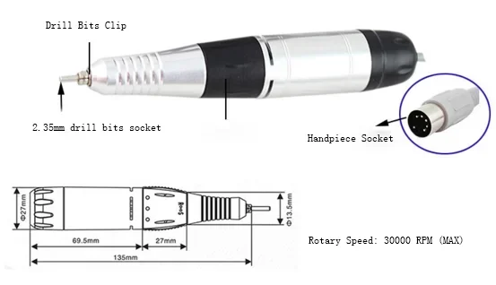 2025/2017 iBelieve 30000rmp jd-8500 مثقاب أظافر قوي احترافي