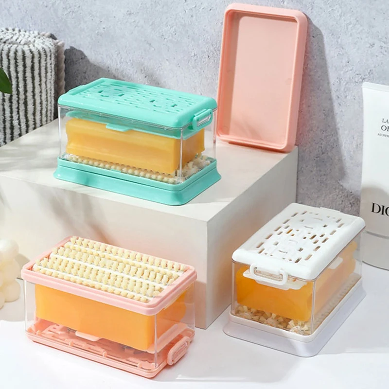 Multifunctional Foam Soap Box Foam Storage Box Roller Foam Soapdish Hands-Free Laundry Tool