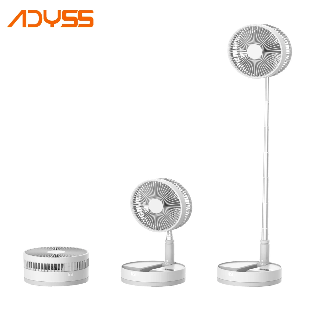 P10 طوي مروحة محمولة 10800mAh USB التحكم عن بعد مروحة تبريد الهواء نوع C الصامت قابلة للشحن مروحة مكتب للتخييم المنزل