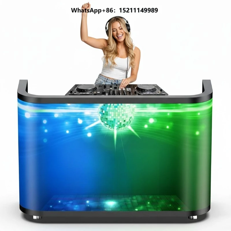 High-Brightness LED P2.5 Flexible Screen DJ Booth App Control Multi-Color Options Nightclubs Live Events