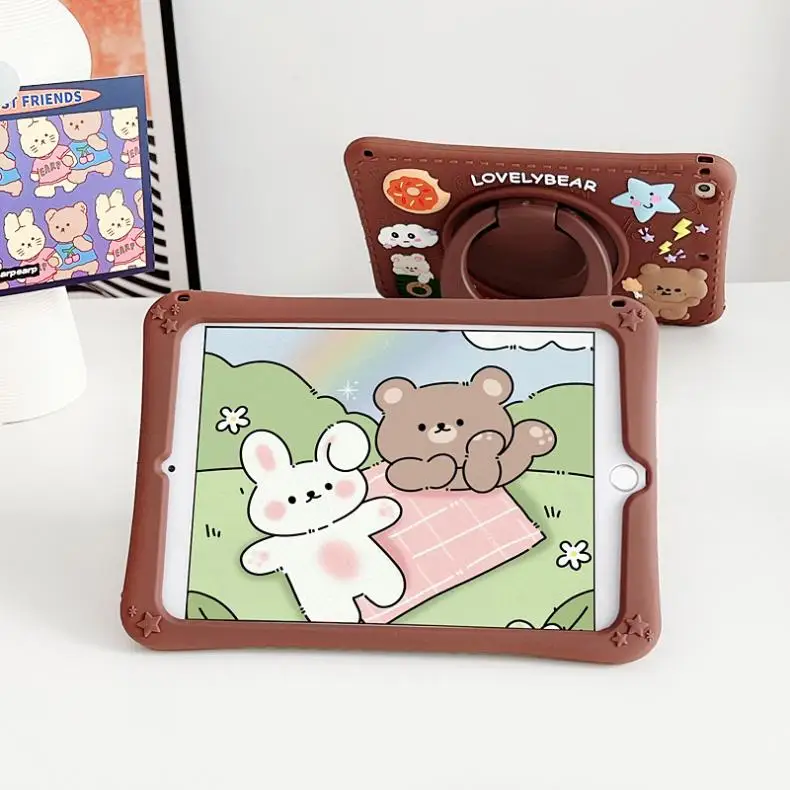 Kids Case For Samsung Galaxy Tab A 8.0 2019 T290 10.1 T510 Tablet Cover Tab A7 Lite 8.7 A9+A11+Plus 11 A8 Stand Shockproof Shell