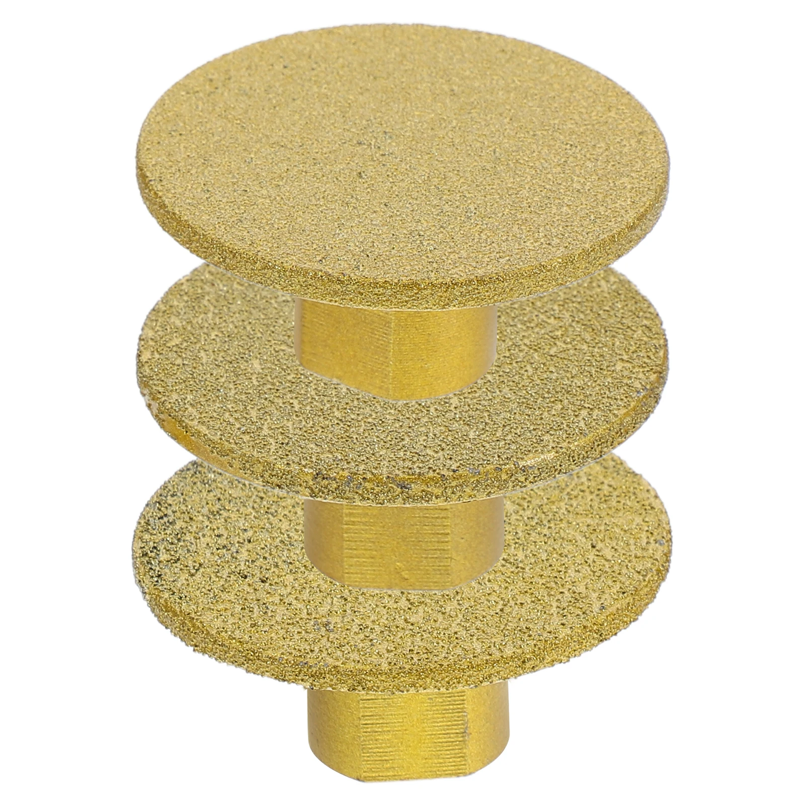 

3pcs Brazed Grinding Wheel Diamond Abrasive Seam Head Brick Tool Golden Polishing Stone Disc Masonry Tile Chamfering Powerful