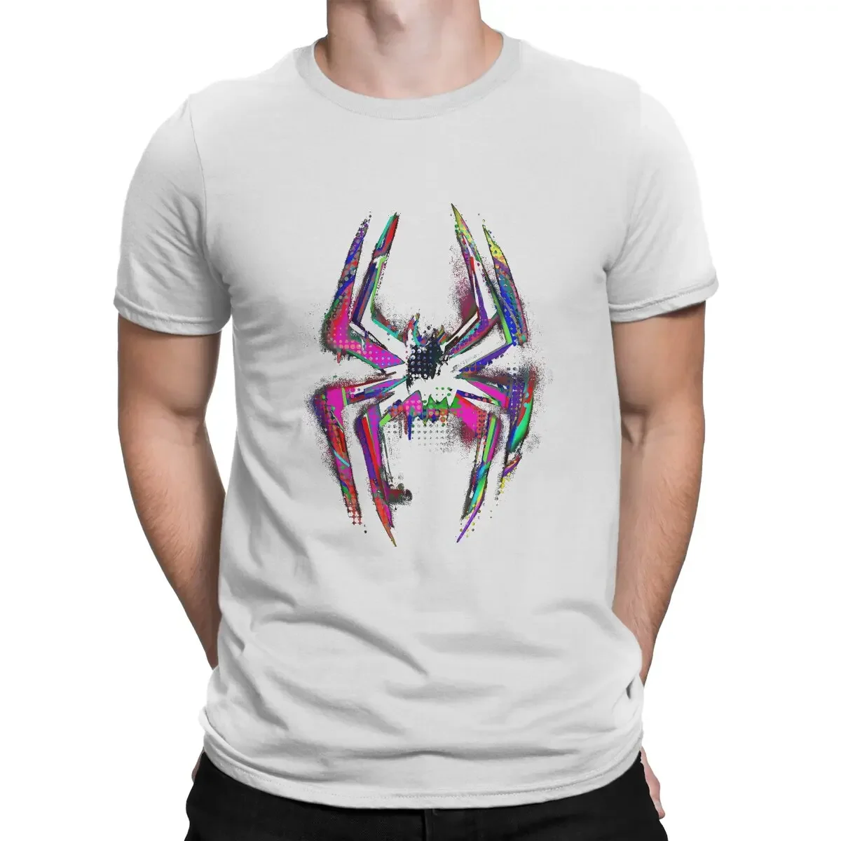 New Arrival fashion Spider Across the Miles Morales Gwen Retro Tshirt Homme Men's Clothing Blusas Polyester T Shirt For Men