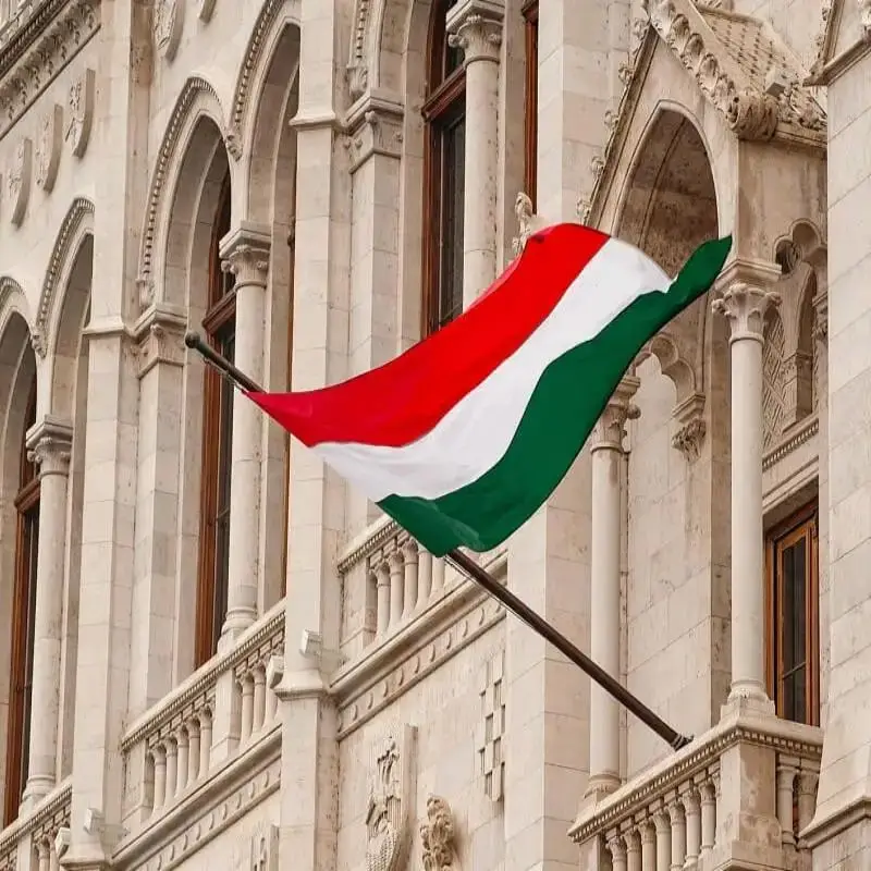 علم المجر 90 × 150 سم أعلام البوليستر المعلقة المجرية والديكور الداخلي والخارجي #1