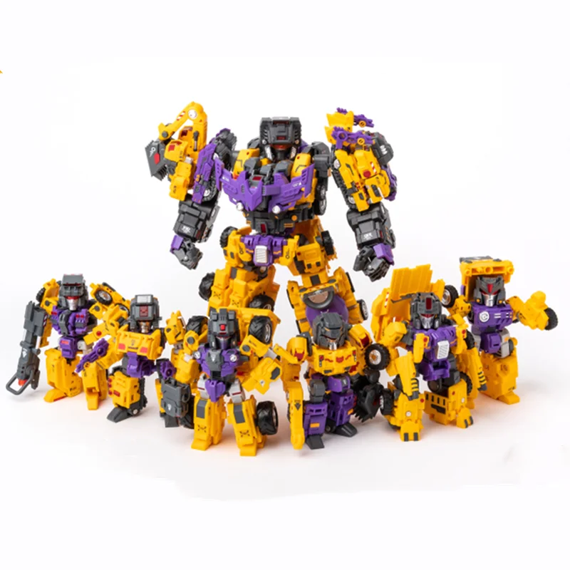 IN STOCK Transformation Master Made SDT-09 Q Yellow Version Devastator SDT09 Mega Series 6 In 1 Action Figure With Box