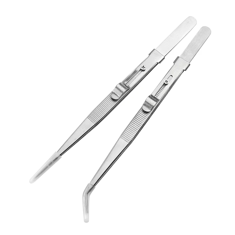 Professional stainless steel high quality jewelry tweezers for DIY diamond gem jewelry Jeweler's jewelry making tools image 2