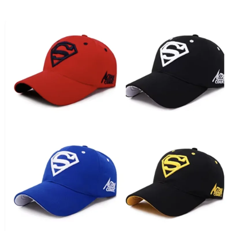 Superhero Embroidery Cap Anime Hip Hop Cosplay Costume Adjustable Sun Hat Accessories Fashion Trucker Baseball Street Caps