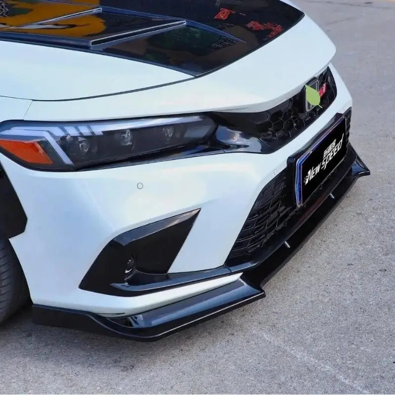 11th Gen Civic Thai-style Three-section Front Bumper Lip 2022 2023 Car Accessories Body Kit