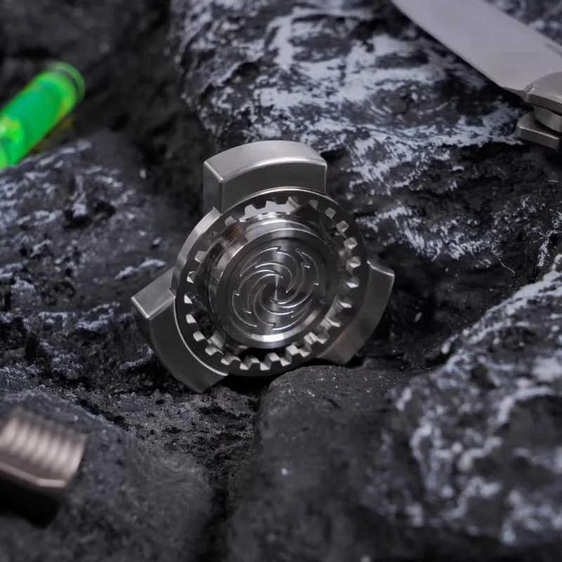 Vortex Gear フィジェットスピナー EDC ステンレス鋼 大人用ハンドスピナー フィジェットおもちゃ ADHD ツール オフィスデスク ストレス解消おもちゃ