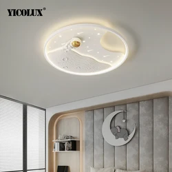 Lámparas de dormitorio para niños, lámpara de techo LED, luces blancas y azules, sala de estar, comedor, cocina, luz de techo, decoración del hogar, iluminación interior