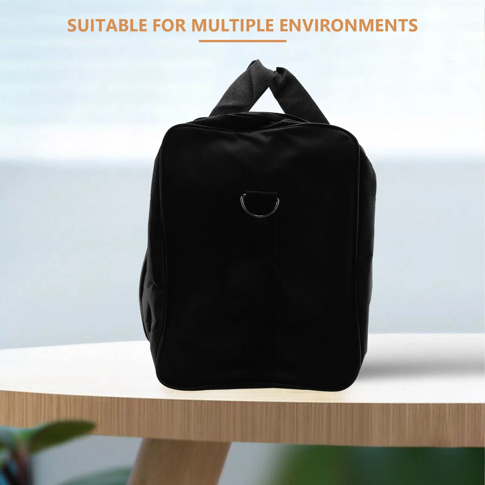 حقيبة اللياقة البدنية للرجال والنساء حقيبة رياضية محمولة للياقة البدنية واليوجا والسفر وحقيبة كتف للتدريب على اللياقة البدنية باللون الأسود-ABWY #3