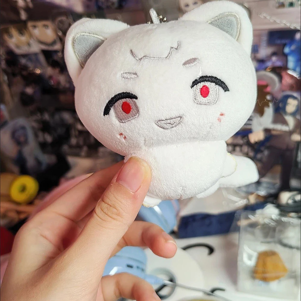 10CM 夏の光る猫 コットン製おもちゃ 猫 漫画 キド・ヒカリ 滝奈香 治樹 ぬいぐるみ ペンダント バックパック 子供向けギフト