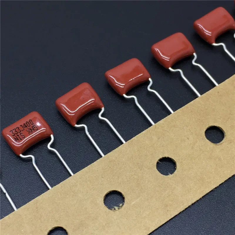 10Pcs/100Pcs Japan NISSEI CBB capacitor MMXV(In tape) 400V 333 J 5% 0.033uF 33nF Pitch=7.5mm Metallized polyester film capacitor