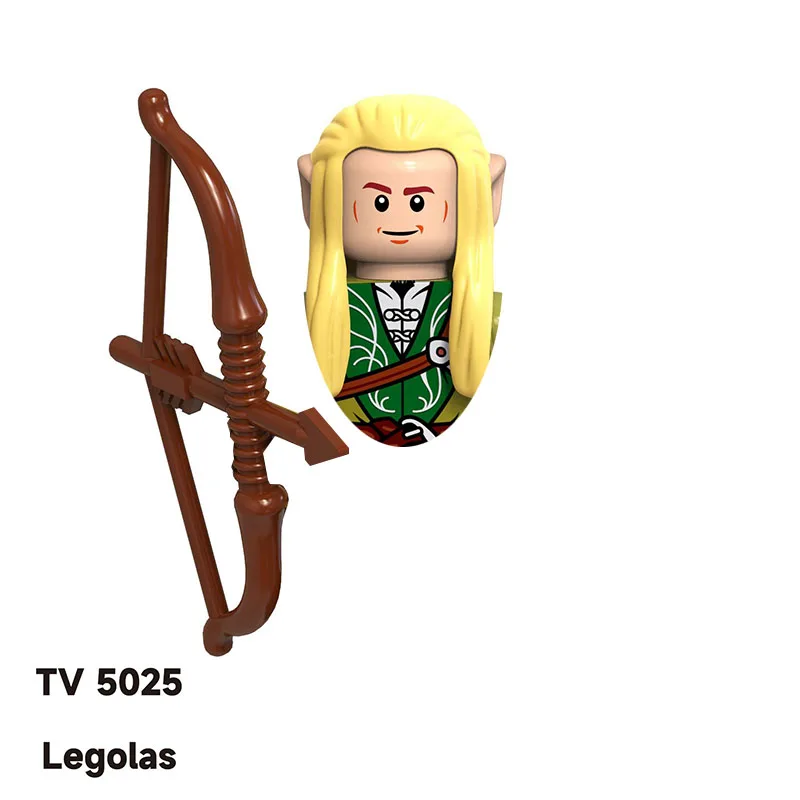 Juego de bloques de construcción modelo TV6403 para niños, juguete de construcción con diseño de aragarn Elrond Boromir elfos, Legolas, Tauriel y undómel, ideal para cumpleaños