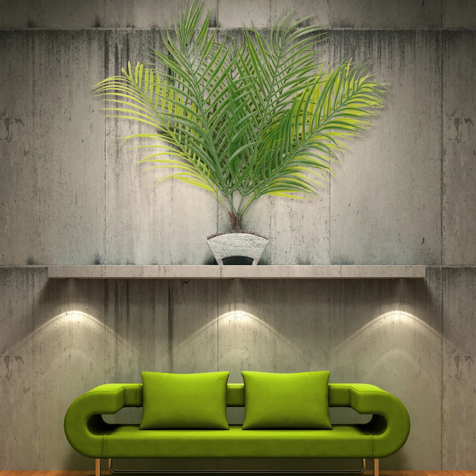 1Pcs Green Plastic Tree Leaf S - Aquarium Planted Sand ulasan dan harga