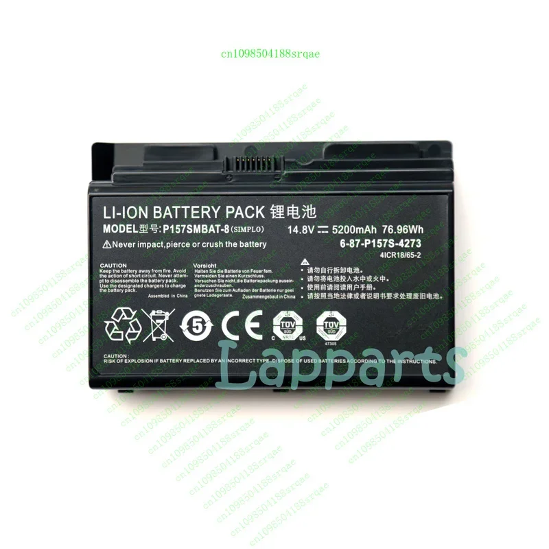 

Original P157SMBAT-8 OEM Battery For CLEVO Terransforce P157S P157SM P177SM-A"% Test"