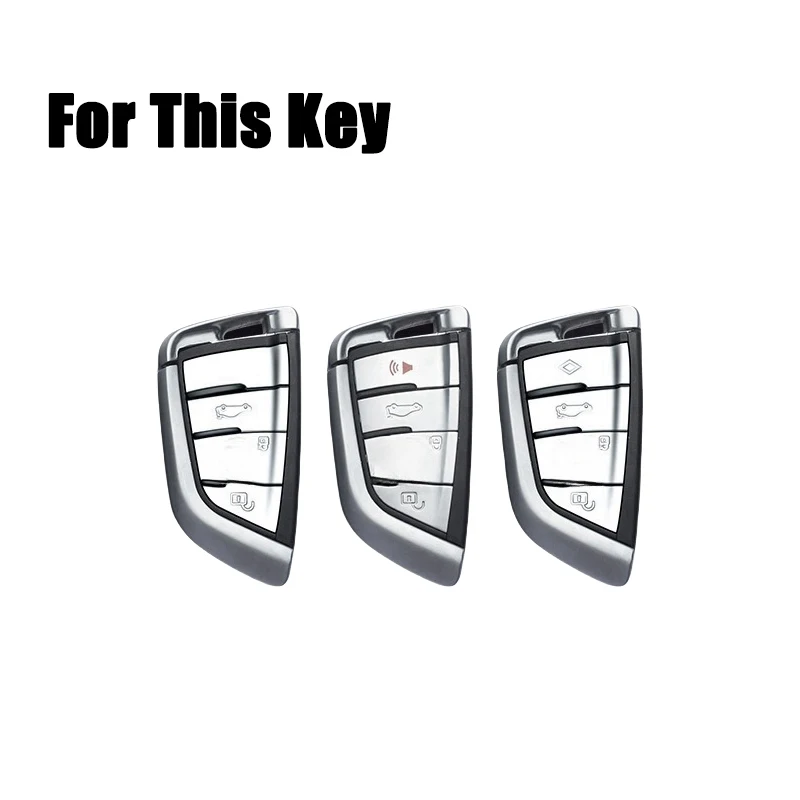 Zinc Alloy TPU Silicone Car Remote Smart Key Fob Case Cover Holder Bag For BMW 2 3 5 6 7 M5 X1 X2 X3 X4 X5 X5M X6 X6M X7