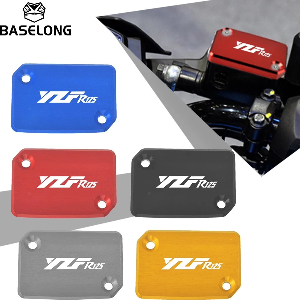 

For Yamaha YZF R125 R 125 YZFR125 YZF-R125 2008 2009 2010 2011 CNC Aluminum Motorcycle Brake Fluid Fuel Reservoir Tank Cover Cap