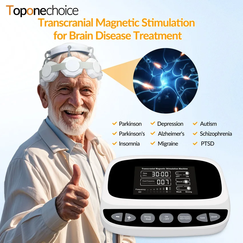 RTMS for Parkinsons Alzheimer Stroke Paralysis Depression Anxiety PTSD Repetitive Transcranial Magnetic Stimulation Instrument