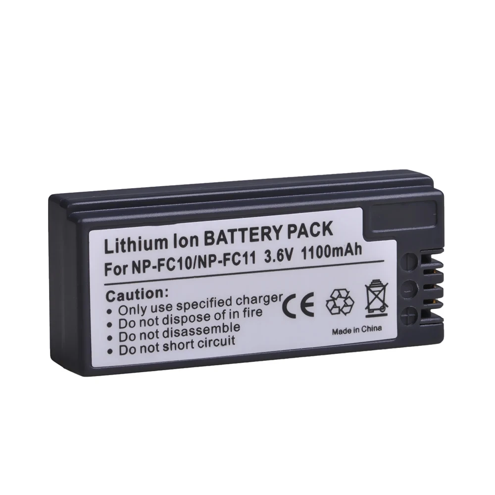 Baterai 1100mAh NP-FC10 NP-FC11 untuk Sony P10 P12 P2 P3 P5 P7 P8 P9 V1, NP FC11 FC10 F77A FX77 aksesoris kamera