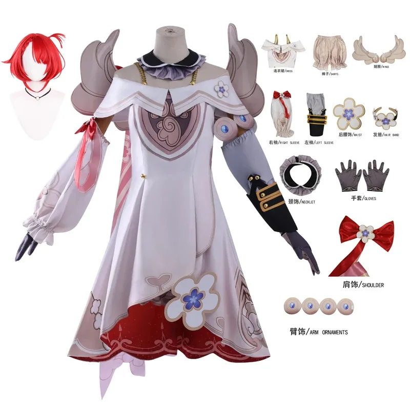 

Presale Game Honkai: Star Rail S-XL Tribbie Tribios Tribbie Cosplay Costume Wig Women Cosplay Role Play Clothing Set Customized