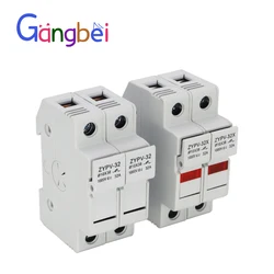 2P Parallel DC Fuse Holder 10x38mm High Voltage Solar PV 1000V - Electrical Circuit Protection Device