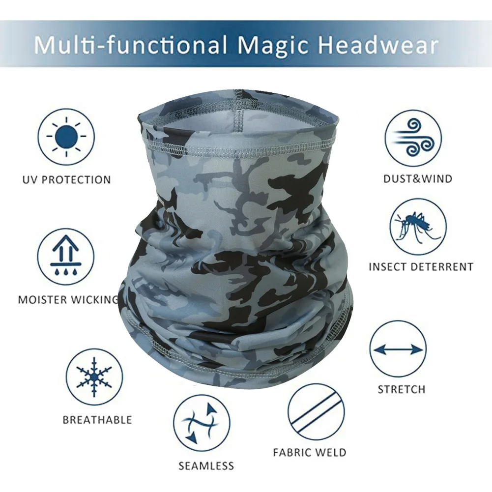 AS98-Sun UV الرقبة الجراب قناع الصيف قناع الوجه وشاح الصيد المشي لمسافات طويلة ركوب الدراجات التزلج بالاكلافا للرجال والنساء