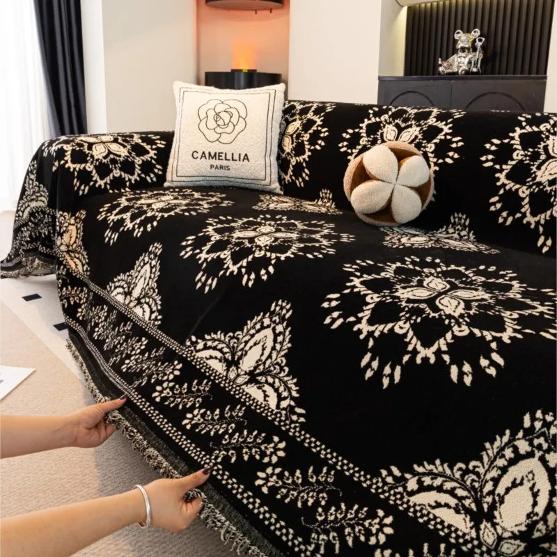 

Чехлы для диванов Housses de Canapé, синельные коврики для диванов, одеяла, коврики, всесезонные коврики для кемпинга, пикника, чехлы для диванов с цветами