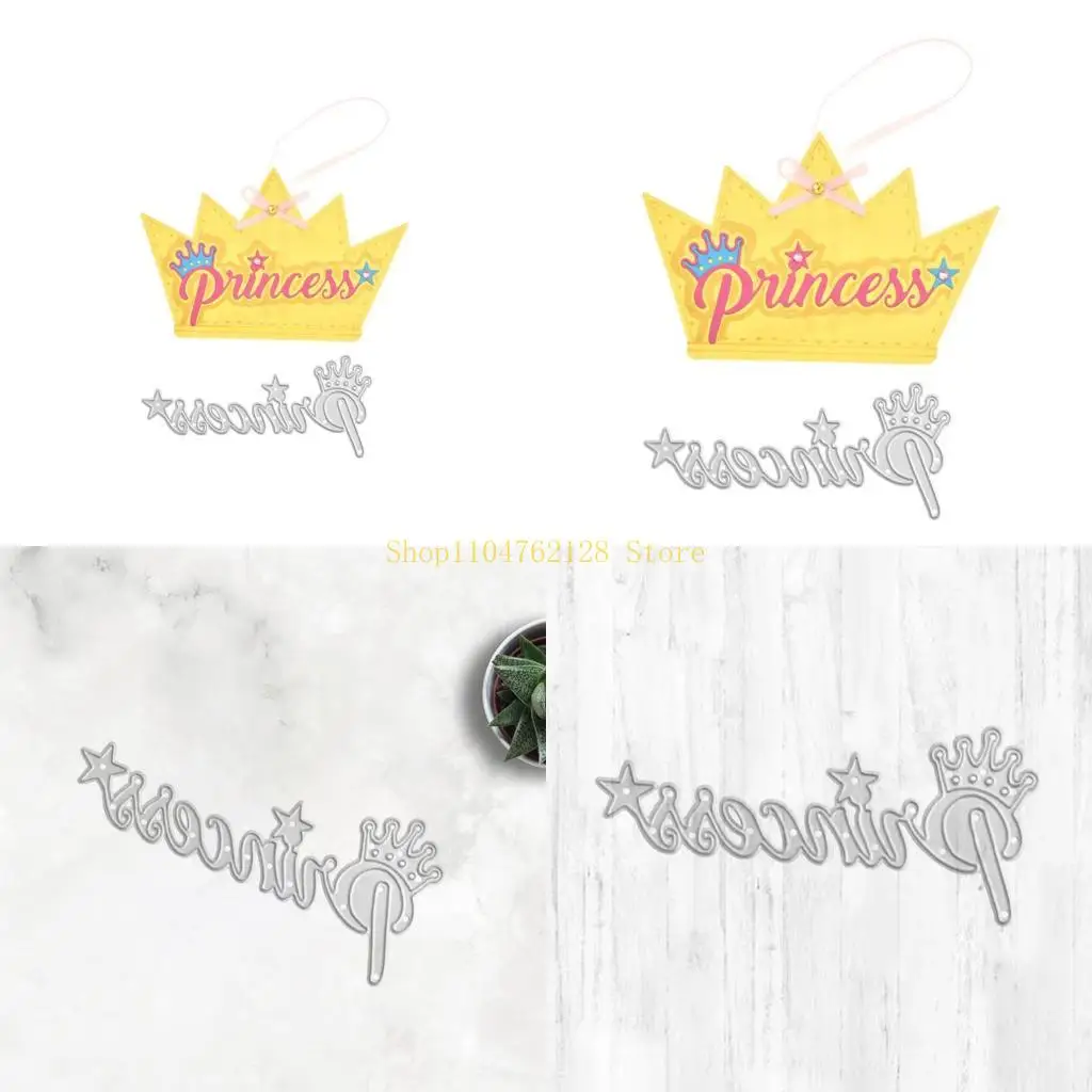 

Crown Princess Metal Cutting Dies Stencil DIY Scrapbooking Album Paper Card Template Mold Embossing Craft Decoration best sale