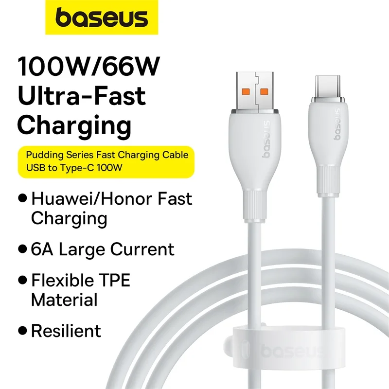 Baseus cabo usb tipo c para realme huawei pro fio de carregamento rápido USB-C cabo de dados do carregador para samsung oneplus poco f3 macio tpe