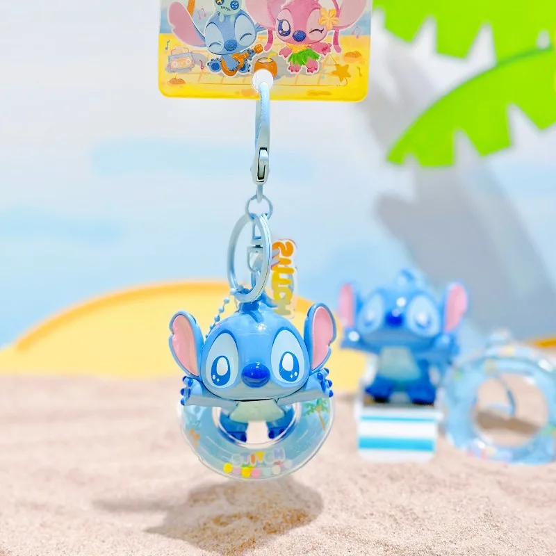 Nowy breloczek Disney Stitch, zawieszka, anioł, figurka anime, urocza zabawka, figurki Q, dekoracja do torby na klucze, model, prezent urodzinowy dla dzieci