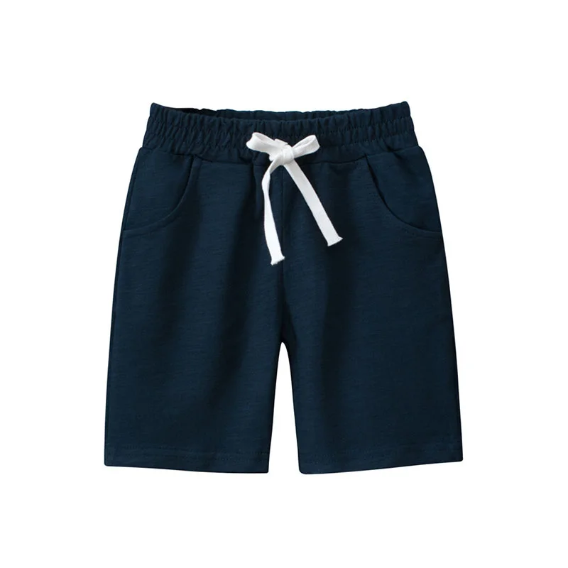 

2-7T Navy Blue Children's Shorts Drawstring Solid Boys Girls Summer Trousers Pants Hot Selling Baby Wear Shorts