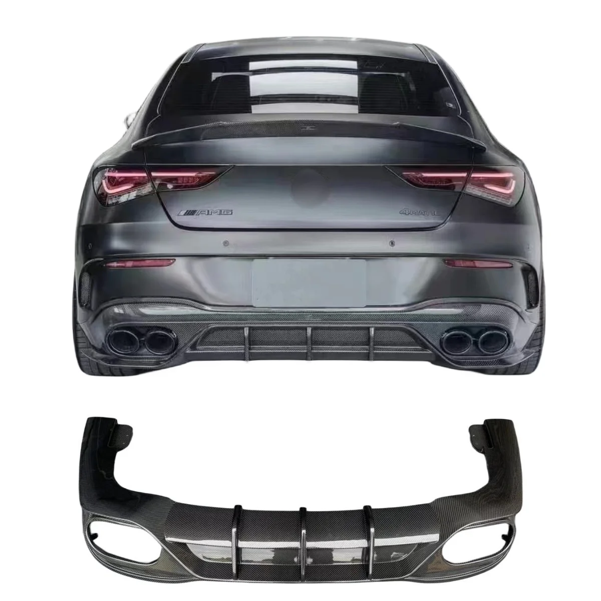 

Real Carbon Fiber Rear Bumper Diffuser For Mercedes Benz W118 CLA 45 AMG 2020+