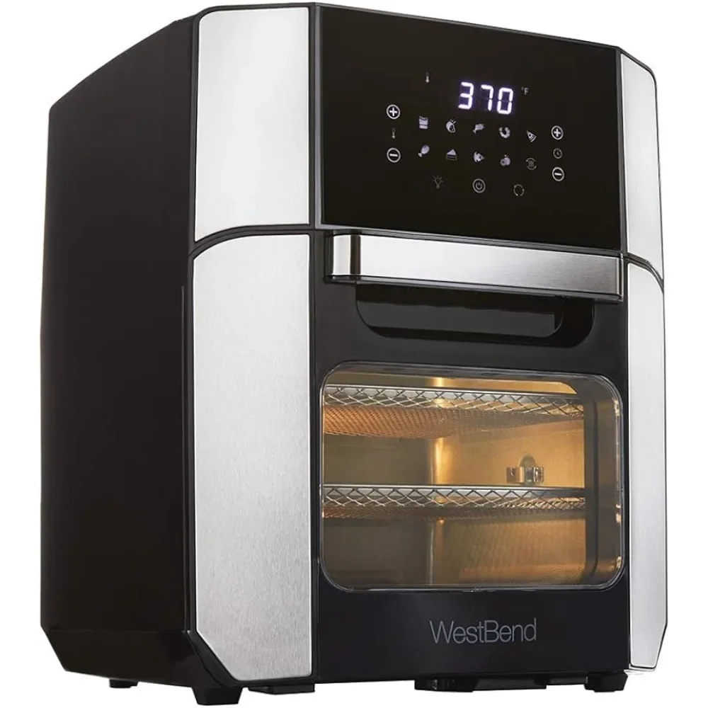 Electric Air Fryer Oven, Countertop   Rotisserie Combo with 10 Digital Quick Menu Presets, 1700 W