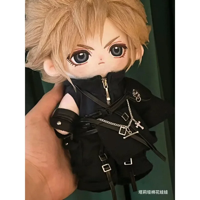 Game Cloud Strife Puppet Figure Mascot Costume Plush 20cm Doll for Cosplay Events
