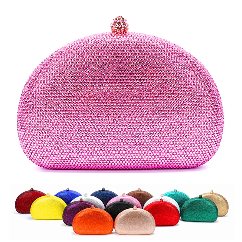 

Women's Sparkling Rhinestone Evening Clutch Bag Glamorous Beaded Design for Parties & Events High Quality