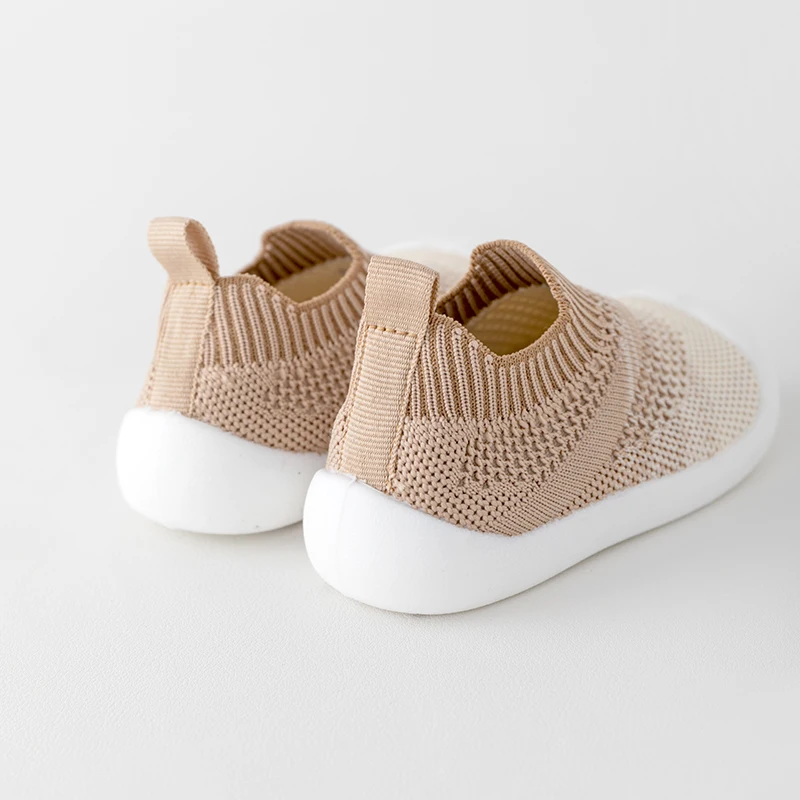 2024 Spring Summer Baby First Walker Breathable Mesh Non-Slip Toddler Shoes Girls Boys 0-3T Slip-On Lightweight Casual Sneakers