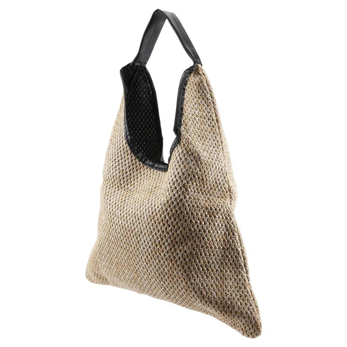 ABQR, bolsos de hombro a la moda para mujer, bolso de paja tejido de mimbre, bolsos de diseñador, bolso de mano de gran capacidad, bolso de playa de verano para mujer, color caqui