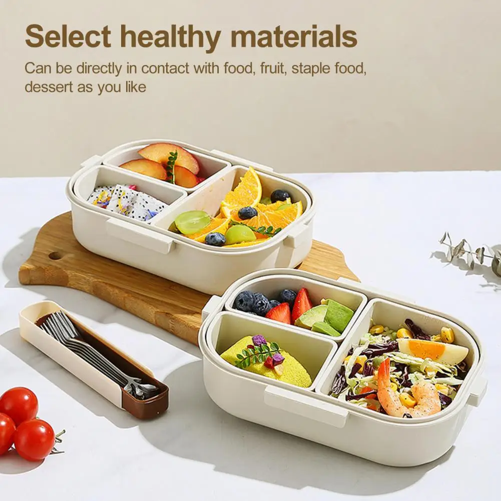 Capacity Bento Box Capacity Bpa Free Leak-proof Lunch Box with Divided Food Storage Container Microwave Safe for On-the-go