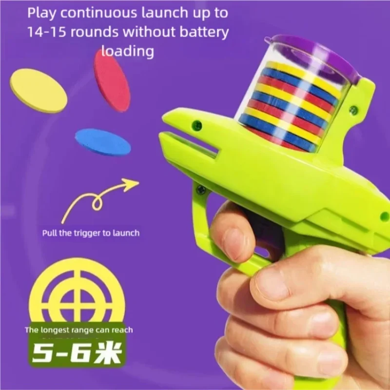 Pet UFO Radish Gun Toy Safety Outdoor Interactive Decompression Fun Bullet Battle Game For Dogs Cats Anti Boredom Pet Supplies