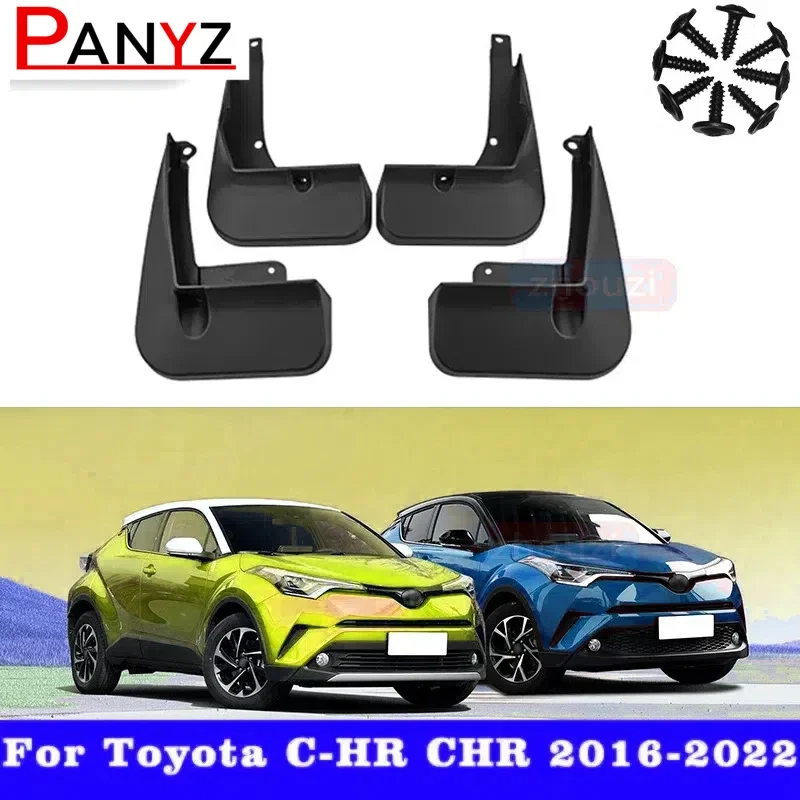 For Toyota C-HR CHR 2016 2017 2018 2019 2020 2021 2022 C HR AX10 AX50 Mud Flaps Mudguards 4PCS Brand New