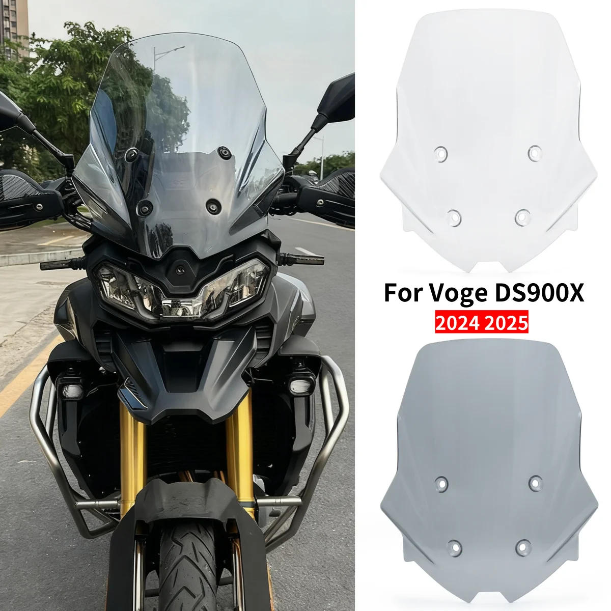 

DS900X Новое лобовое стекло мотоцикла для VOGE DS 900X 900DSX 900 DSX DSX900 2024 2025 ветровые дефлекторы козырек экрана
