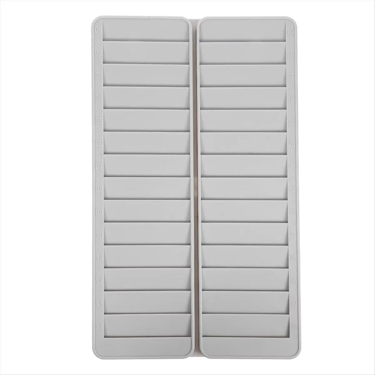 BAAQ 28-Bit Card Holder Plastic Material Multi Slots Business Cards Ganizer Wall Hanging Id Rack Note Desk Accessories