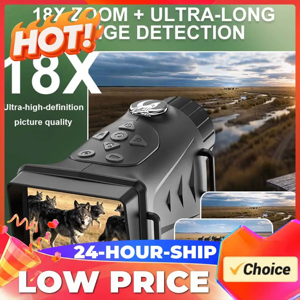 

Цифровой инфракрасный монокуляр 4K с ночным видением для активного отдыха, кемпинга и путешествий