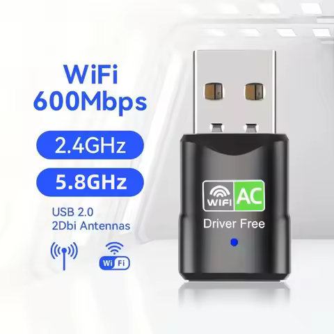 USB Wifi Adapter 600Mbps Wi fi Adapter 2.4G&amp;5.8GHz USB Ethernet PC Wi-Fi Adapter Lan 300Mbps Wifi Dongle AC Wifi Receiver