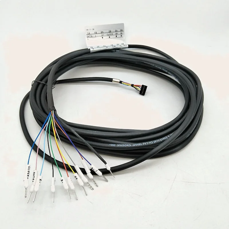5M 7M Open End Encoder Cable 2048Pulse Custom Length for Rotary Encoder