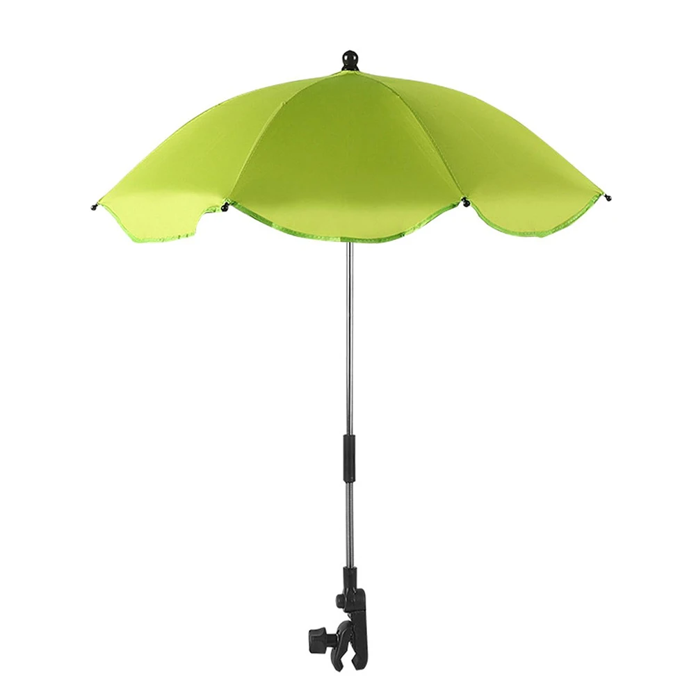 Chair Umbrella with Adjustable Universal Clamp for Beach Chair UV Protection Umbrella for Strollers Wheelchairs Patio Chairs